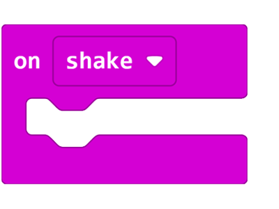 &#x27;On Shake&#x27; code block with &#x27;shake&#x27; selected