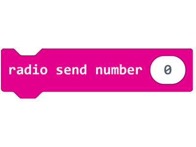 &#x27;Radio Send Number&#x27; code block with a value of &#x27;0&#x27;